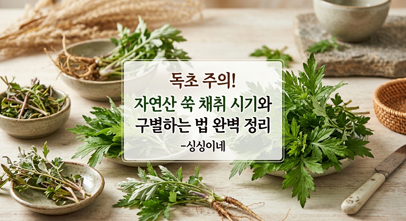 독초 주의! 자연산 쑥 채취 시기와