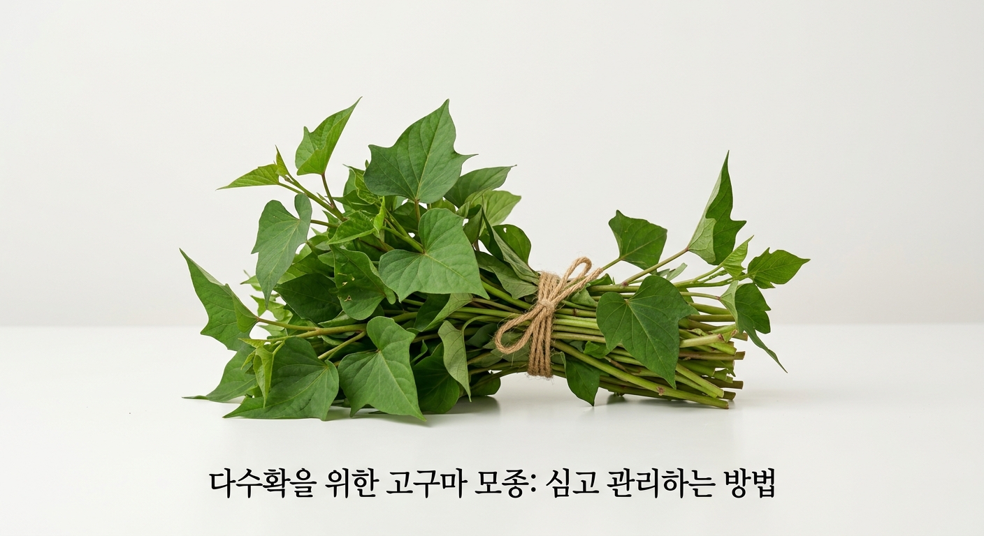 다수확을 위한 고구마 모종 밭관리 심