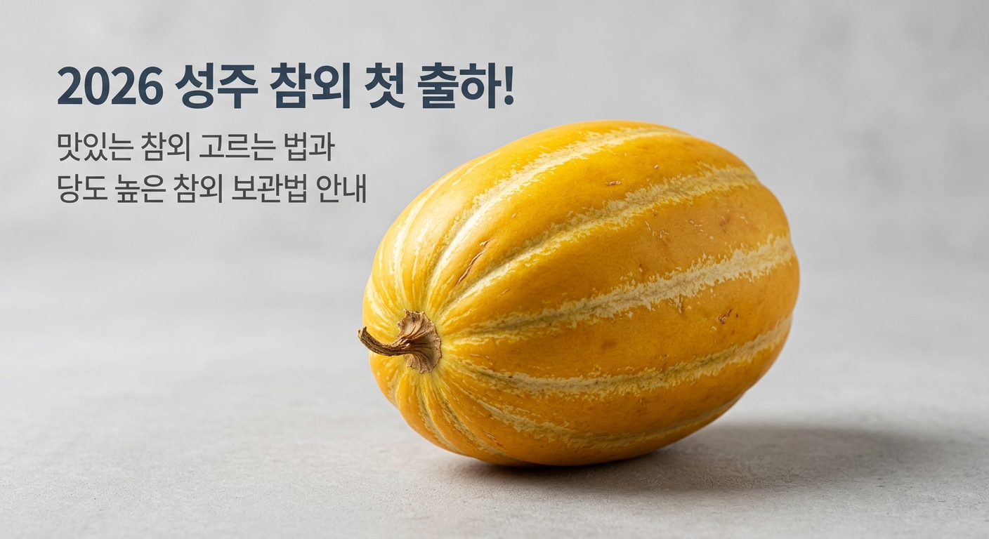 [참외] 2026 성주 참외 첫 출하