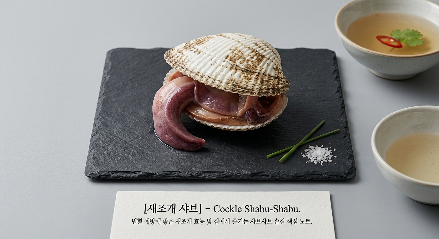 [새조개 샤브] 빈혈 예방에 좋은 새