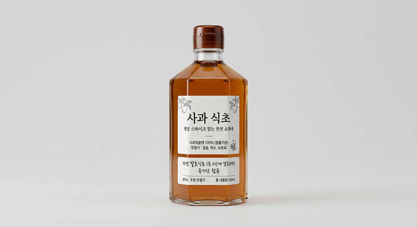 사과 식초(애플사이다비니거) "혈당